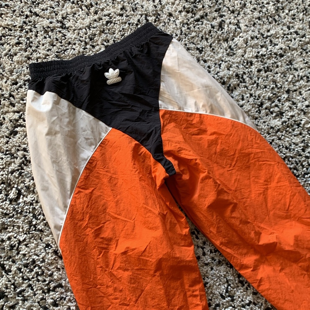 adidas Colorblock Track Pants in Orange, White, Tan and Black - Picture 16 of 16